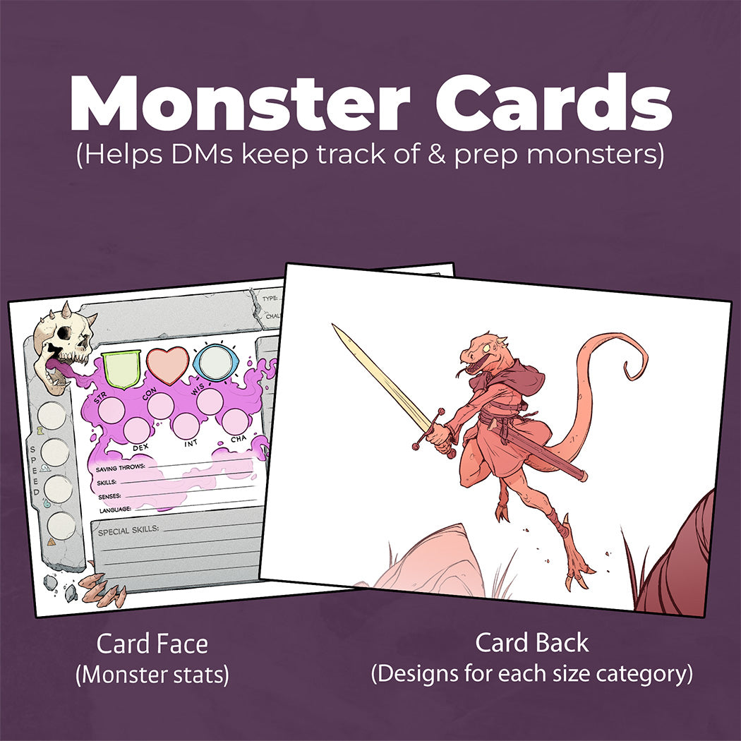 Monster Card - Stat trackers
