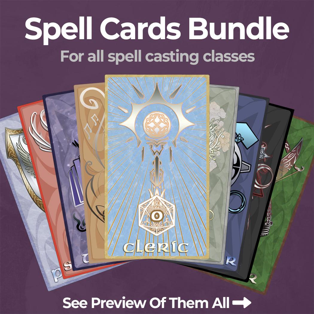 Eldritch Spell Cards Bundle - Fillable PDF Eldritch Spell Cards Bundle - Fillable PDF