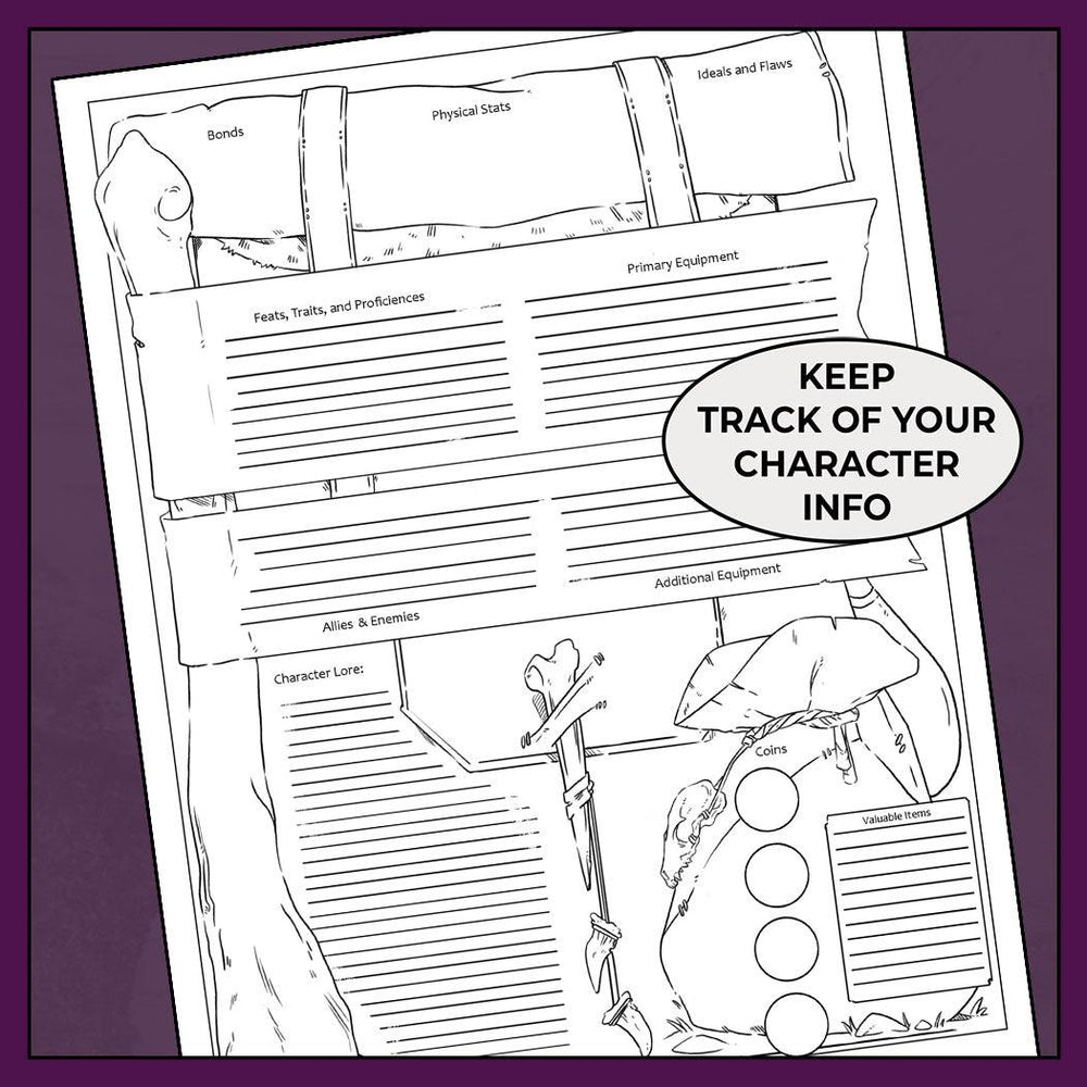 Barbarian Rage, Colorless - DnD 5e Barbarian Character Sheet, Form ...