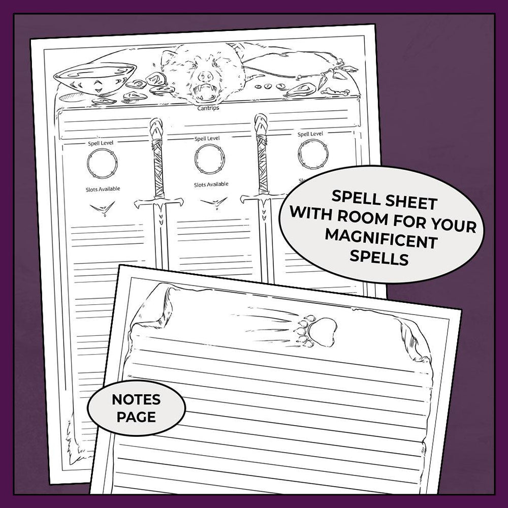 Barbarian Rage, Colorless - DnD 5e Barbarian Character Sheet, Form ...