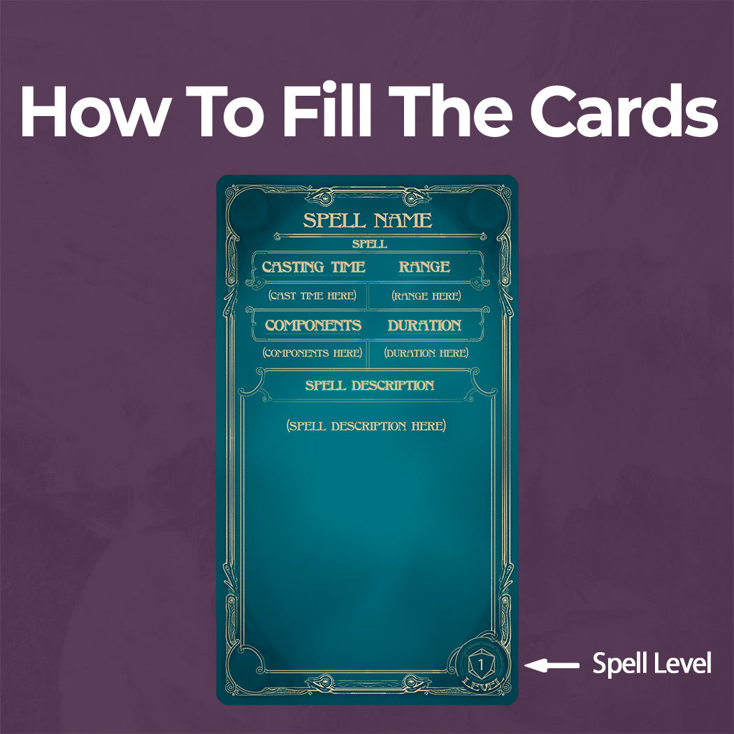 Cleric D&D 5e Spell Card, Printable Fillable PDF