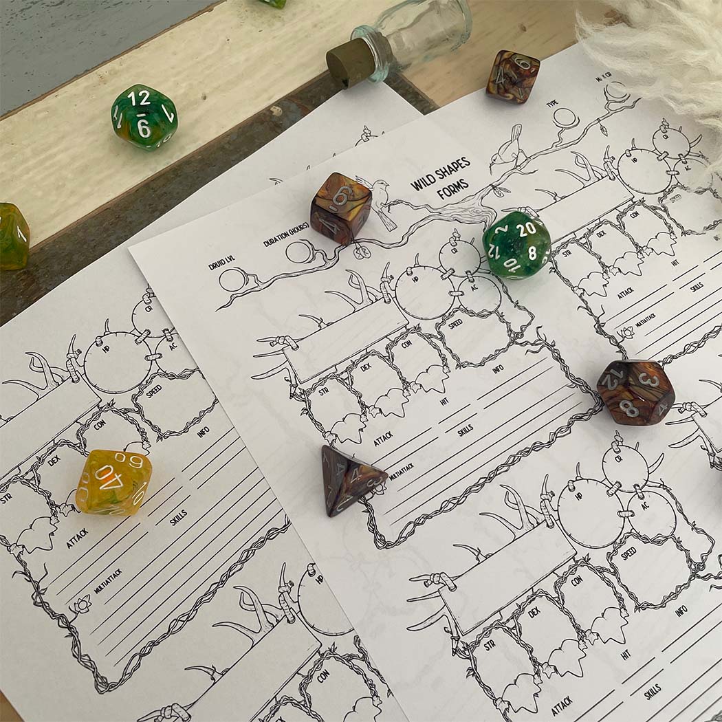 Druid Wild Shapes Tracker - D&D 5e