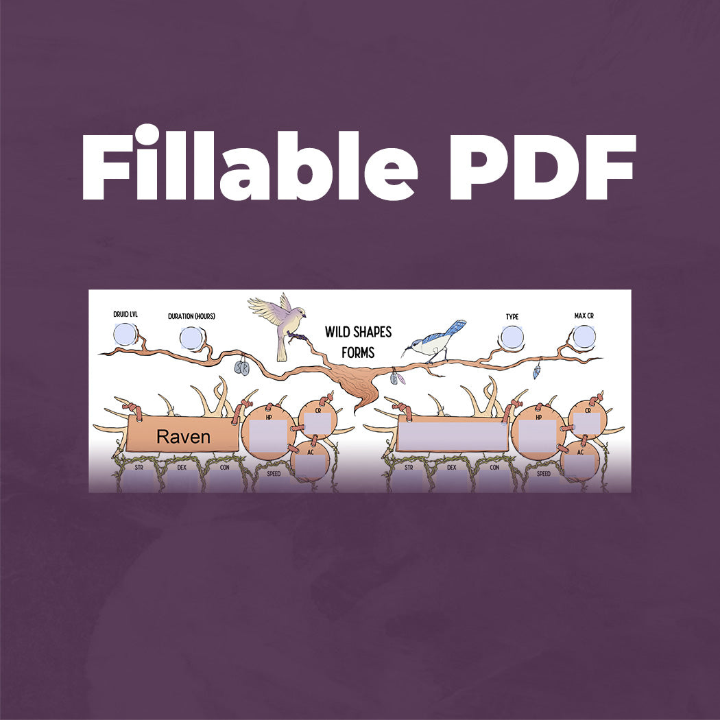 Druid Wild Shapes Tracker - D&D 5e
