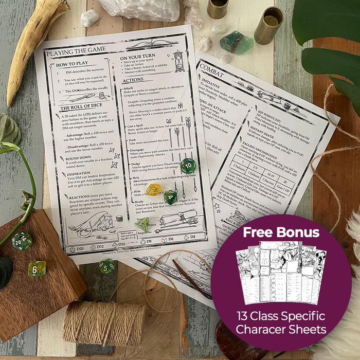 Player S Cheat Sheet D Amp D 5e Guide For Beginners PDF