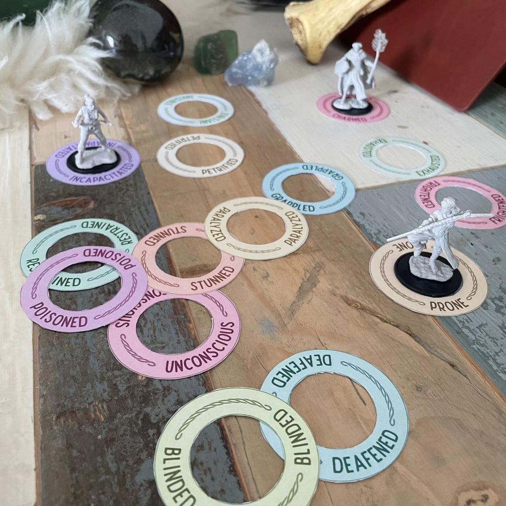 D&D Condition Rings & Tokens | Printable PDF