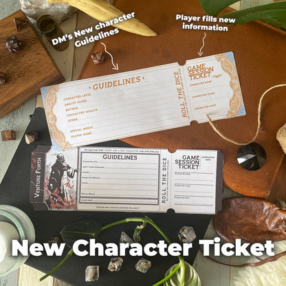D&D New Character Ticket