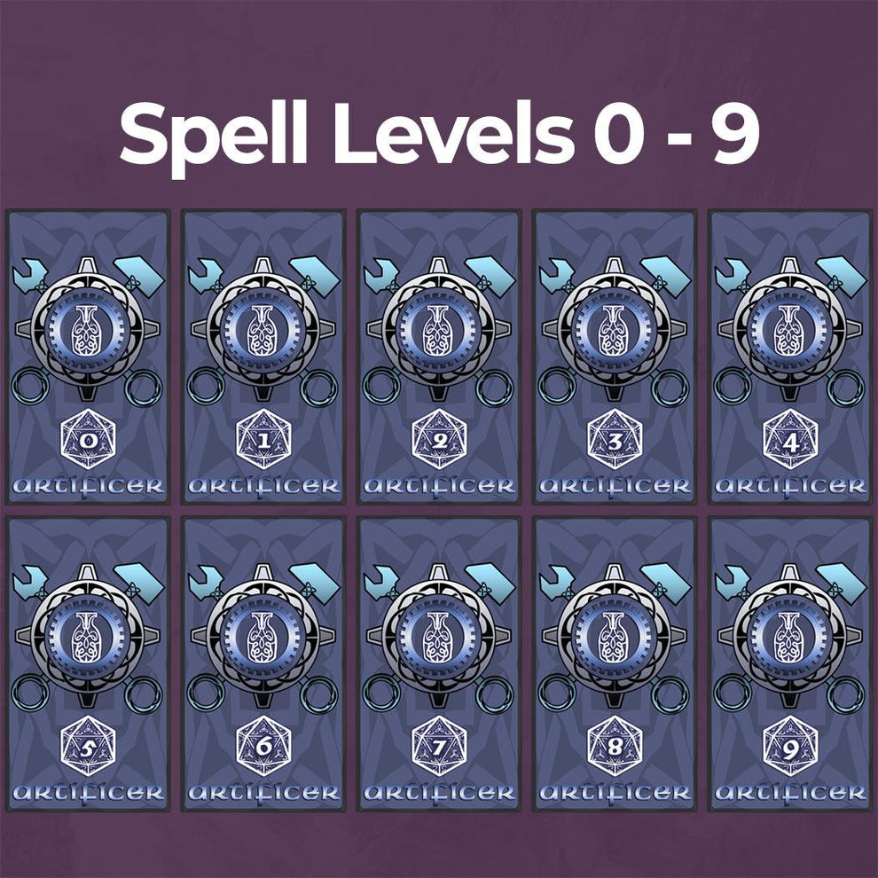Artificer Spell Cards D&D 5e Spell Cards Fillable PDF Armor Class