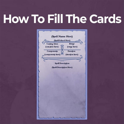 Artificer Spell Cards - Fillable PDF - Armor Class