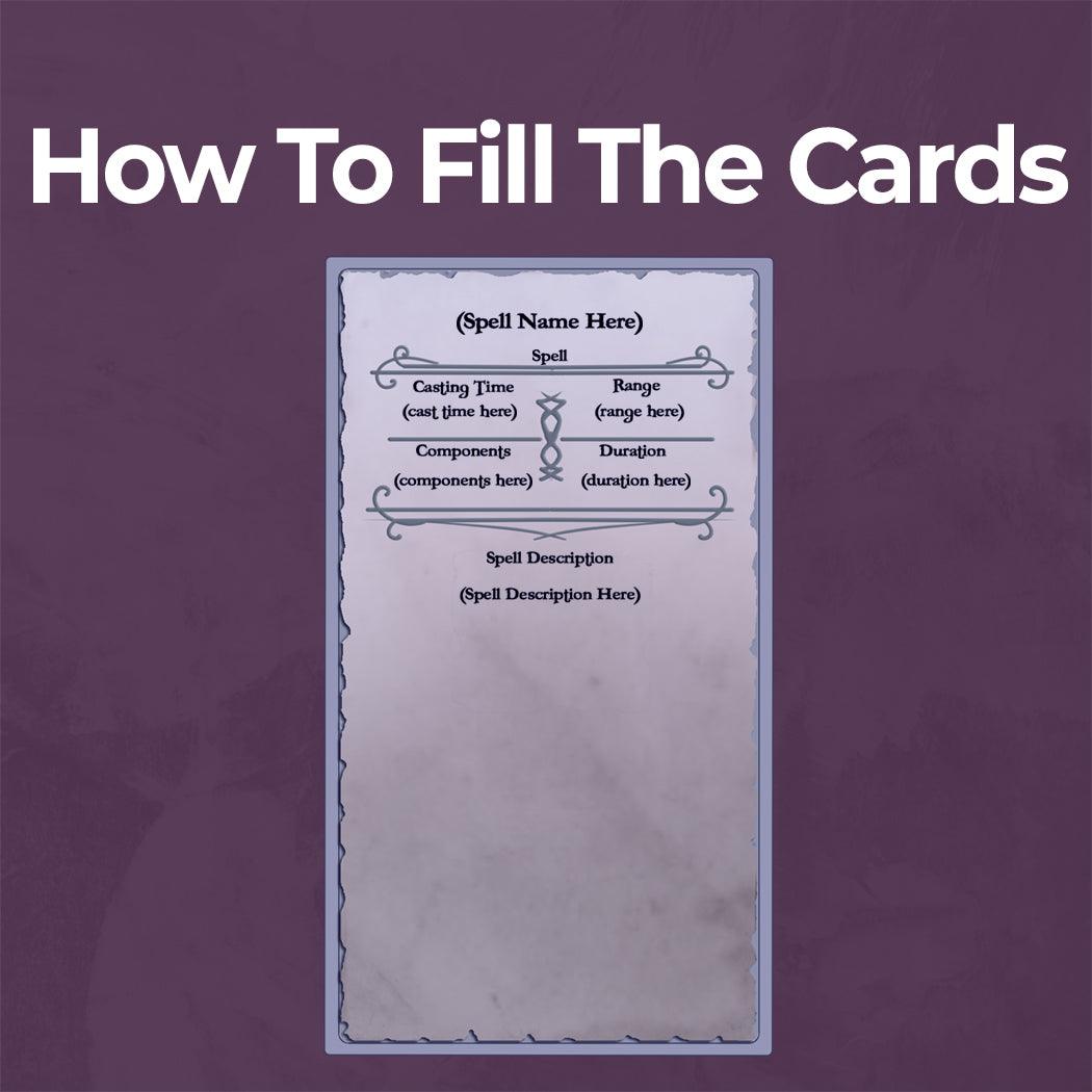 Paladin Spell Cards - Form Fillable Blank PDF - Armor Class