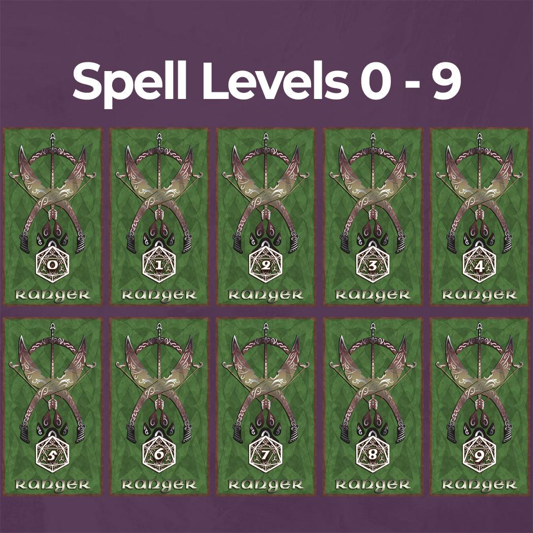 Ranger Spell Cards - Form Fillable Blank PDF - Armor Class