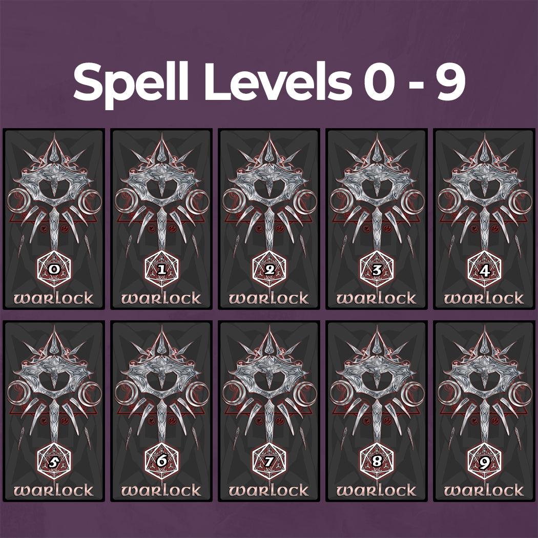 Warlock Spell Cards - D&amp;D 5e Spell Cards - Fillable PDF – Armor Class